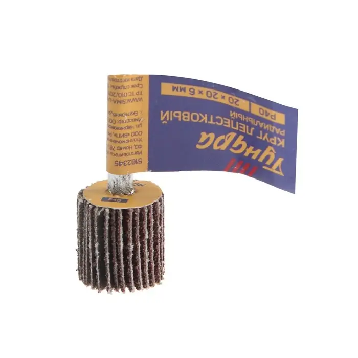 Круг лепестковый радиальный ТУНДРА, 20×20×6 мм, Р40 Круг лепестковый радиальный ТУНДРА, 20×20×6 мм, Р40