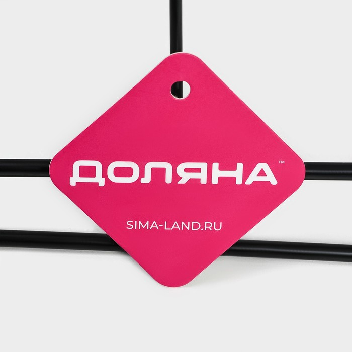 Держатель для бутылок Доляна, подвесной, металл, 32,5×31,5×13 см, цвет чёрный Держатель для бутылок Доляна, подвесной, металл, 32,5×31,5×13 см, цвет чёрный