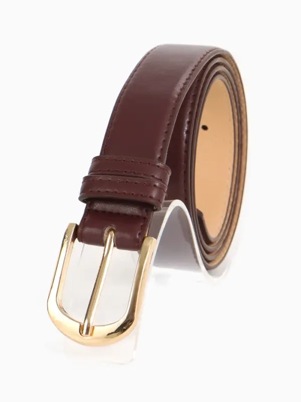 Ремень жен 05-01-01-01, Март2511, 2,8*0,3*110 см, без винта, пряж золото, 1 прокол,