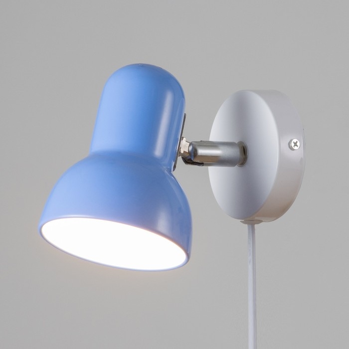 Бра с проводом  Бра с проводом "Севантос" Е27 40Вт синий 9х9х14 см