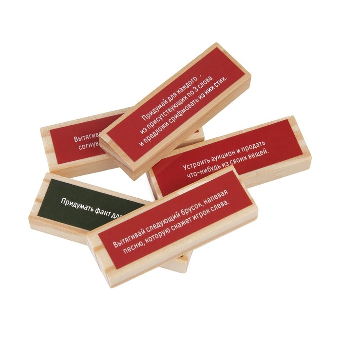 Падающая башня-дженга «Башня против стульев» с фантами, 54 бруска, 18 стульев, 12+ Падающая башня-дженга «Башня против стульев» с фантами, 54 бруска, 18 стульев, 12+