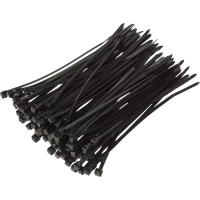 Хомут стяжка нейлоновая Topfort 3х100 (2,5х100 мм) чёрный 100 шт/уп