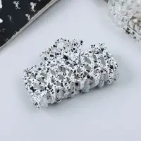 Крабик для волос &laquo;Эфи&raquo;, паутинка, 9 см, чёрный, белый