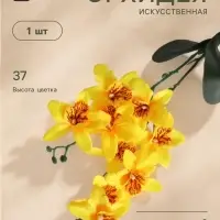 Цветы искусственные &laquo;Орхидея Фаленопсис мультифлора&raquo;, 6&times;37 см, жёлтые