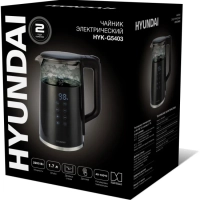 Чайник HYK-G5403 1.7л. 2200Вт черный (стекло)