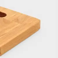 Доска разделочная Классик, пропитана маслом, береза, 29,5х19,5х1,8/1,6 см