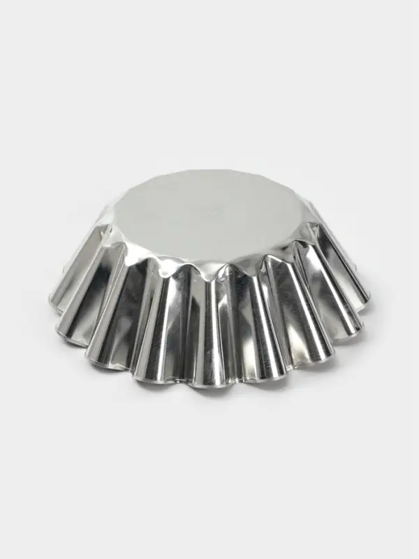 Форма для выпечки ромовой бабы, d=18.7 см, h=6.7 см, жесть, серебристая