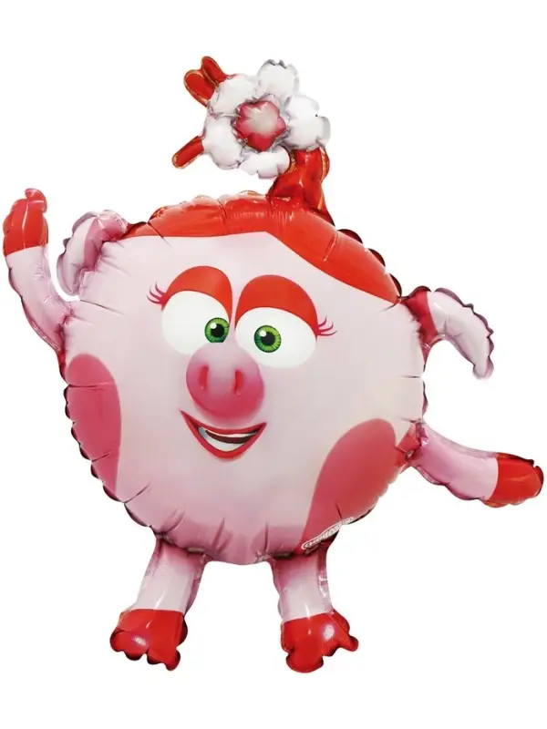 Воздушный шар фольгированный 17" &laquo;Нюша. Смешарики&raquo;, набор 5 шт.