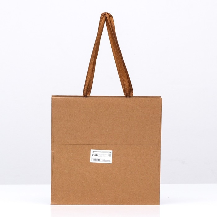Пакет крафт с квадратным дном и окном 25 Х 25 Х 25 см Крафт, 1шт Пакет крафт с квадратным дном и окном 25 Х 25 Х 25 см Крафт, 1шт