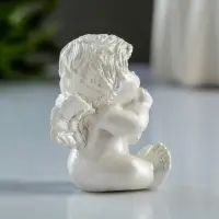 Фигурка гипс &laquo;Ангелок&raquo;, перламутровая, 5&times;5.5&times;4 см