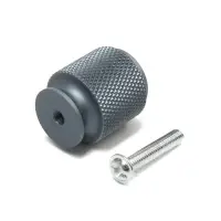 Ручка-кнопка CAPPIO PK327, d=20 мм, цвет графит, 8 шт.