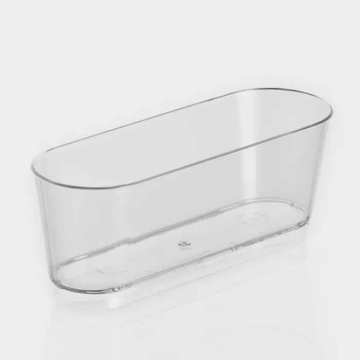 Креманка пластиковая одноразовая овальная «Лимончелло», 100 мл, прозрачная