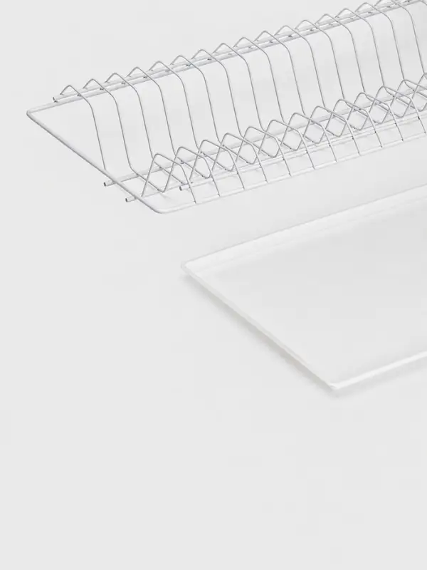 Сушилка для посуды с поддоном для шкафа 50 см, 46.5&times;25.6 см, белая