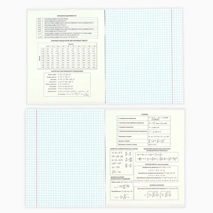 Тетради предметные, 36 л., набор из 10 шт., блок №1 &laquo;Черный фон&raquo;