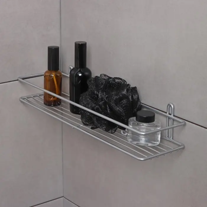 Полка прямоугольная, 1 ярус, Classic, 40×10×7 см, цвет хром Полка прямоугольная, 1 ярус, Classic, 40×10×7 см, цвет хром