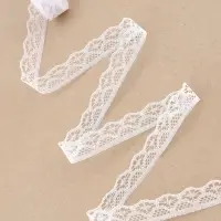 Кружево капроновое, 15 мм, 10&plusmn;1 м, белое №1