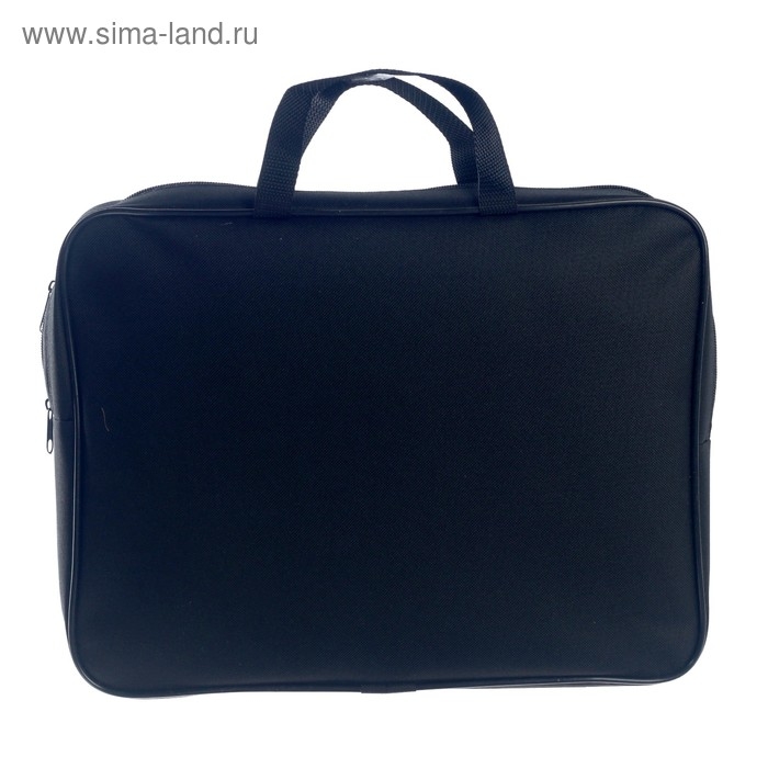 Папка с ручками А4, 360 х 270 х 80 мм, текстильная, ручка-тесьма Папка с ручками А4, 360 х 270 х 80 мм, текстильная, ручка-тесьма "Чёрные шашки" 3Ш48 9582