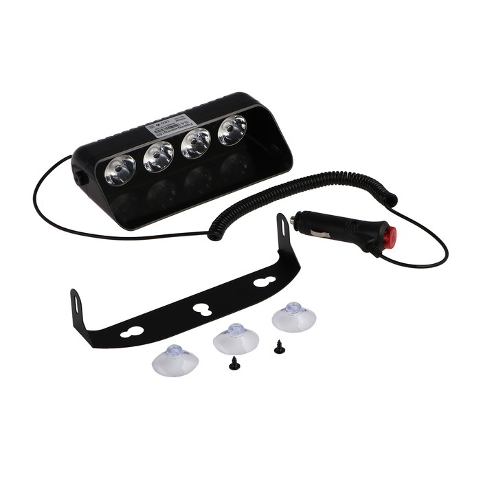 Сигнальный стробоскоп под лобовое стекло, 12В, 15 режимов, красно-синий Сигнальный стробоскоп под лобовое стекло, 12В, 15 режимов, красно-синий