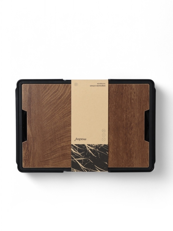 Стол - корзина Maclay 2 в 1, складной, 30 л, 43,5 х 30 х 24/6 см, черный