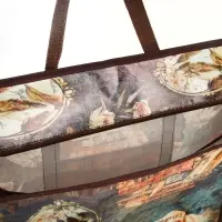 Сумка хозяйственная на молнии, коричневая