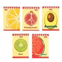 Блокнот А7, 40 листов, на гребне "Яркий Фреш", обложка мелованный картон, тонированный блок Блокнот А7, 40 листов, на гребне "Яркий Фреш", обложка мелованный картон, тонированный блок