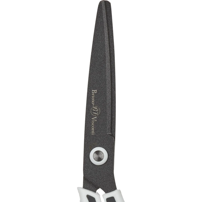 Ножницы Bruno Visconti FINECUT 210мм, тефл.покр,прорезин. ручки,ч/б,60-0026