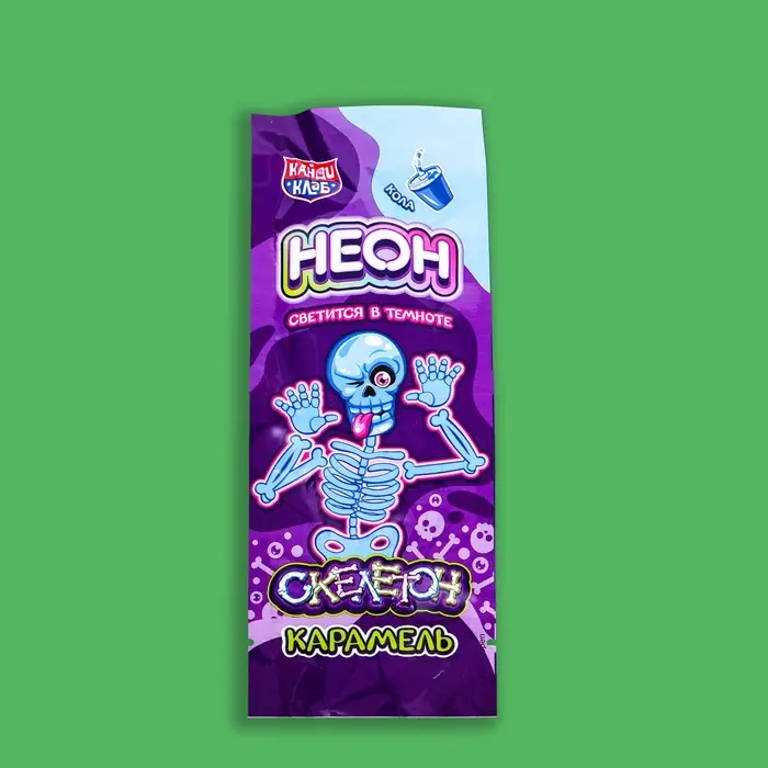 Карамель на неоновой палочке &laquo;Неон Скелетон&raquo;, 10 г