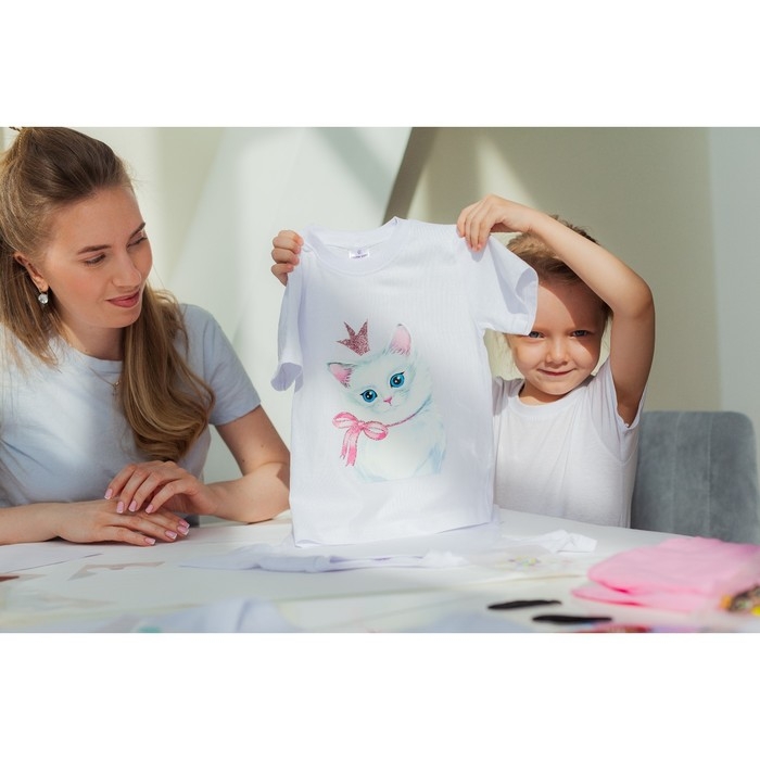 Термотрансфер с блёстками «Кошка принцесса», 15 × 20 см Термотрансфер с блёстками «Кошка принцесса», 15 × 20 см