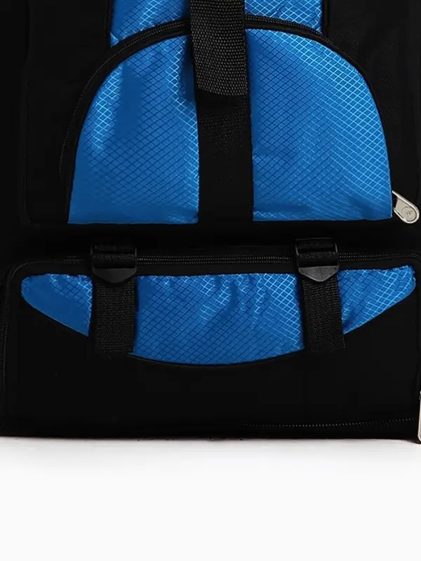 Рюкзак туристический 37 л, с увеличением, карманами, синий