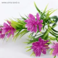 Букет искусственный «Эхеверия и листики», 18 см, МИКС