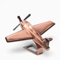 Фигура интерьерная &laquo;Самолёт&raquo;,11.5&times;14&times;6.5 см, медный