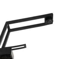 Смеситель для раковины ZEIN Z3884, однорычажный, интерьерный, высота 15 см, латунь, черный