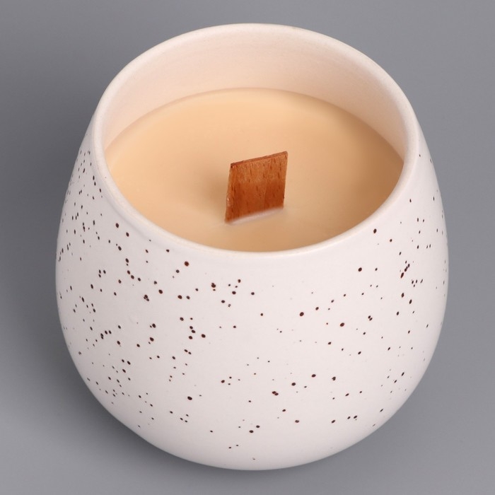 Свеча из соевого воска в кашпо «Нежность», 8×8 см, МИКС Свеча из соевого воска в кашпо «Нежность», 8×8 см, МИКС