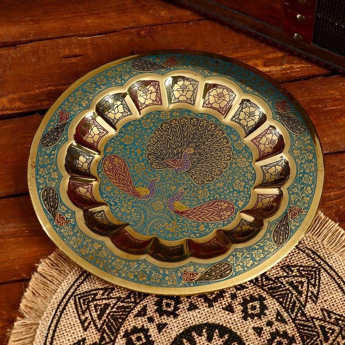 Блюдо Блюдо "Лакшери" латунь 23х23 см