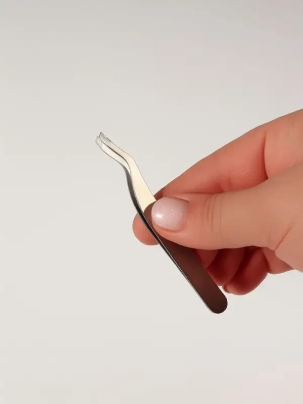 Пинцет скошенный, узкий, 9 см