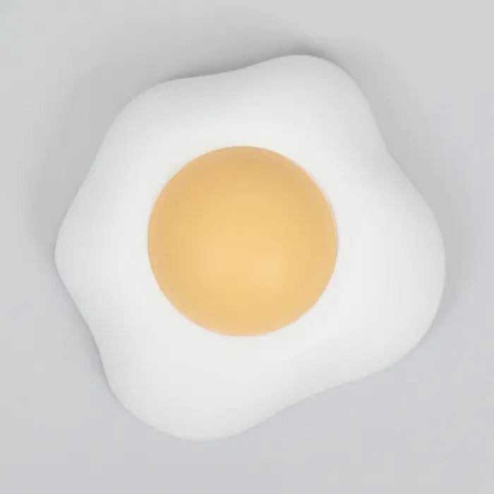 Игрушка с кошачьей мятой для кошек &laquo;Яичница&raquo;, 6 см, пластик, белая