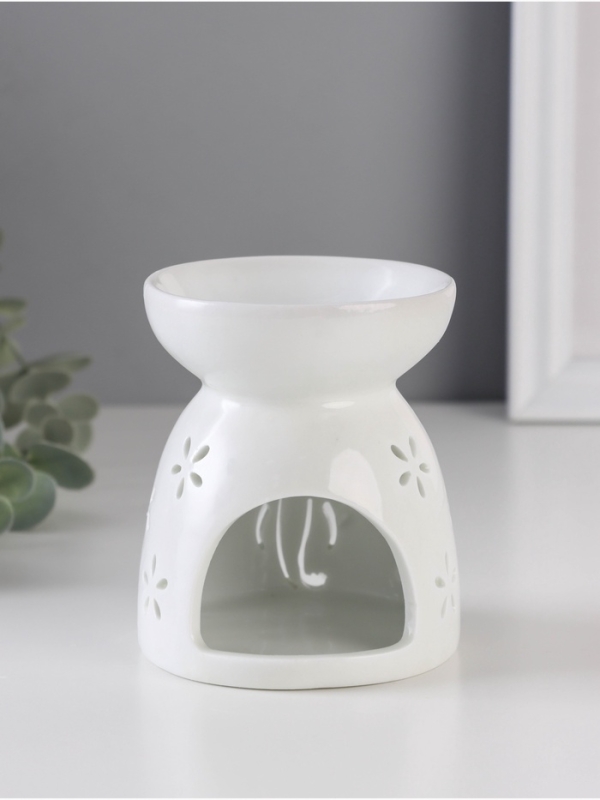 Аромалампа керамика Аромалампа керамика "Голова слона" белый 8х8х9,3 см