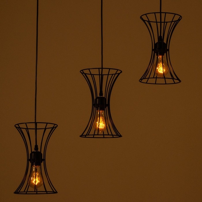 Светильник BayerLux "Анетта" 3хЕ27 40Вт черный 16х50х23-123см