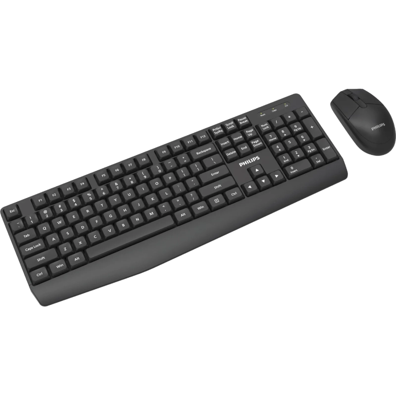 Набор клавиатура+мышь Philips (SPT6337B/60)беспр. 2.4GHz 104кл 1600dpi черн