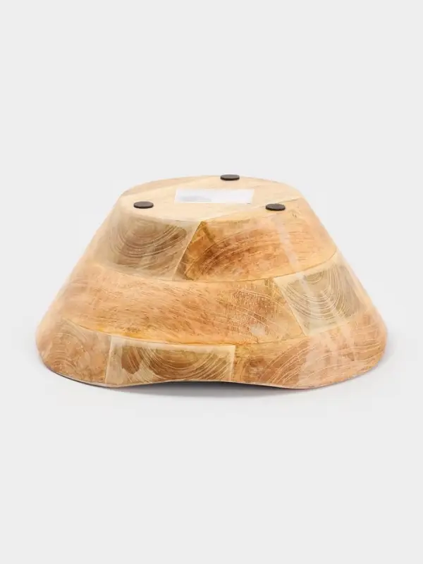 Салатник &laquo;Синие птицы&raquo;, 29&times;29&times;11 см, дерево манго