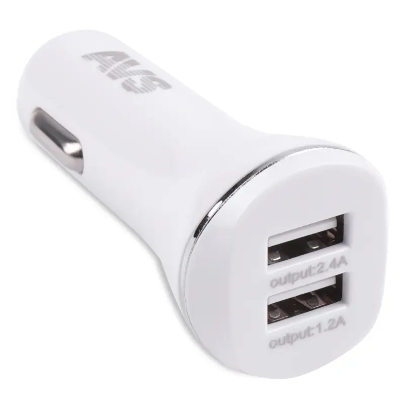 Автомобильное ЗУ AVS UC-322, 2 USB, 2.4 A, 12 Вт, белый (A78020S)