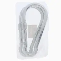 Карабин монтажный с фиксатором ТУНДРА, DIN5299D, 13&times;160 мм, 2 шт.