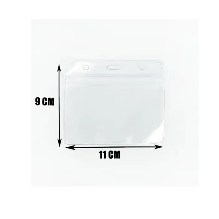 Бейдж - карман горизонтальный, внешний размер 110×90 мм, внутренний размер 105×60 мм, 25 мкр с защёлкой зип Бейдж - карман горизонтальный, внешний размер 110×90 мм, внутренний размер 105×60 мм, 25 мкр с защёлкой зип
