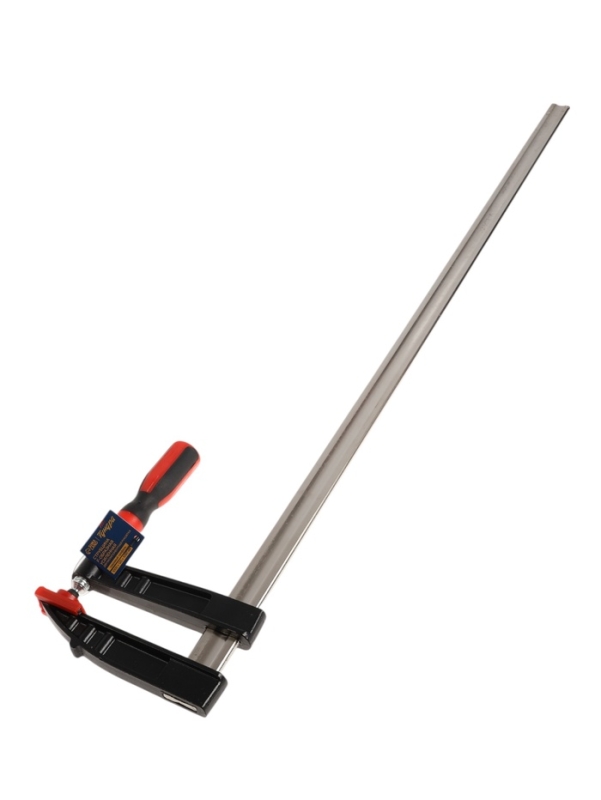 Струбцина F-образная усиленная ТУНДРА, тавровый профиль, 2К рукоятка, 1000 х 120 х 1090 мм   1065701 Струбцина F-образная усиленная ТУНДРА, тавровый профиль, 2К рукоятка, 1000 х 120 х 1090 мм   1065701