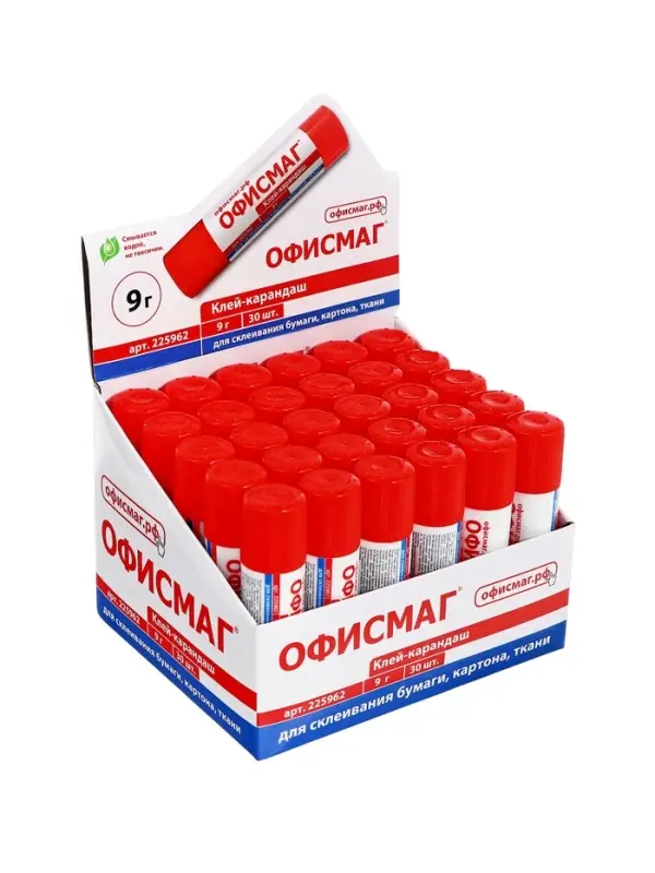 Клей-карандаш PVP BRAUBERG, 9 г