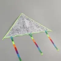 Воздушный змей - раскраска Funny toys &laquo;Зверятки&raquo;, 80 см, 6 фломастеров