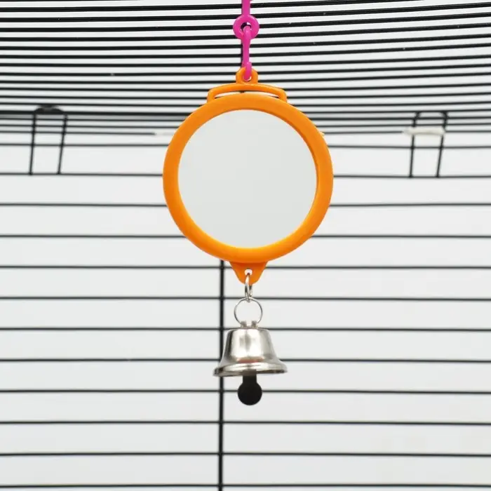 Набор игрушек для птиц, 35&times;28 см, 5 предметов: ванночка, кормушка, зеркальце, качели, лесенка