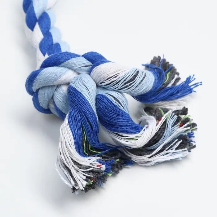 Игрушка канатная &laquo;2 узла&raquo;, средняя, цвет МИКС