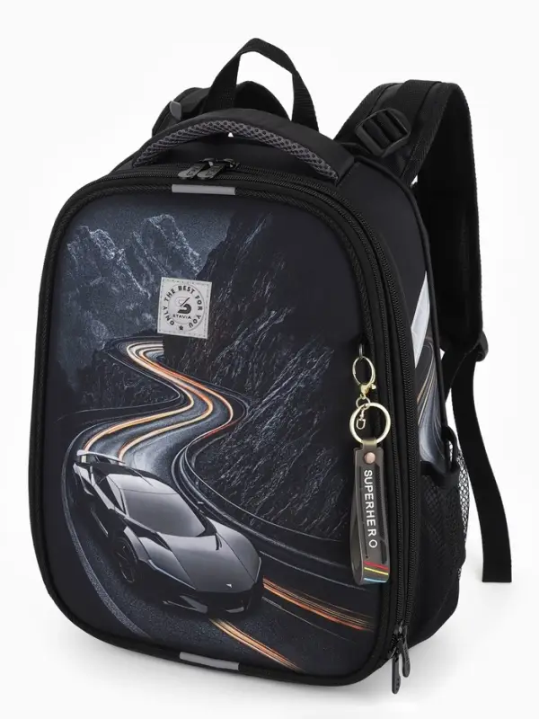 Рюкзак школьный для мальчика &laquo;Тачка&raquo;, Stavia, эргономичная спинка, 30&times;16&times;38 см, чёрный