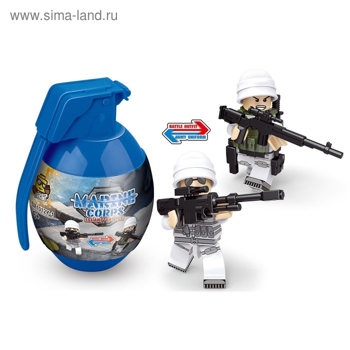 Конструктор в гранате &laquo;Вояки&raquo;, 16 видов МИКС